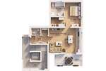 10% Rabatt bis August! Neubauprojekt „Panoramablick“ 3,5 Zi. Wohnung mit Balkon Aufzug & TG - Etagenwohnung Göggingen | Angebot:27532447