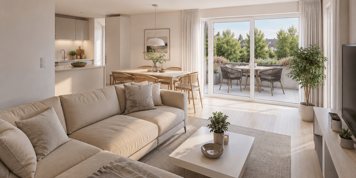 10% Rabatt bis August! Neubauprojekt „Panoramablick“ 3,5 Zi. Wohnung mit Balkon Aufzug & TG - Etagenwohnung Göggingen | Angebot:27532447
